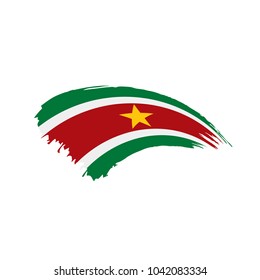 Suriname flag, vector illustration