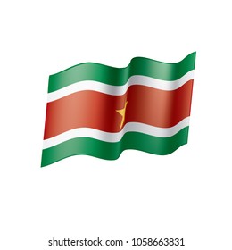 Suriname flag, vector illustration