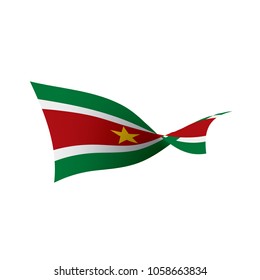 Suriname flag, vector illustration