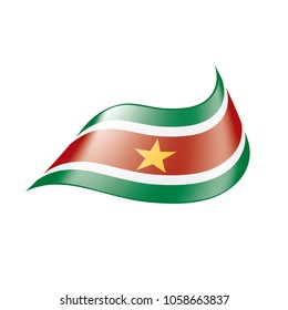 Suriname flag, vector illustration