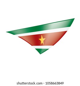Suriname flag, vector illustration