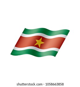 Suriname flag, vector illustration