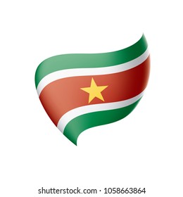 Suriname flag, vector illustration