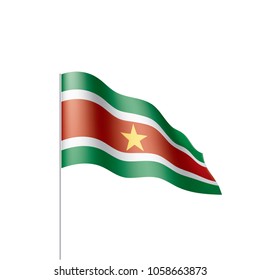 Suriname flag, vector illustration