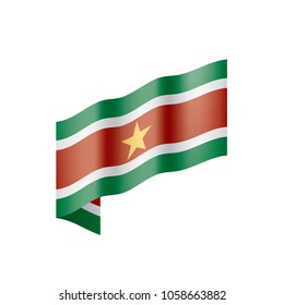 Suriname flag, vector illustration