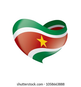 Suriname flag, vector illustration