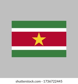 Suriname flag vector illustration in high quality for ui and ux, website or mobile application