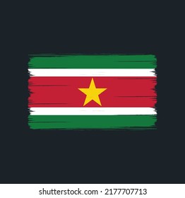 Suriname Flag Vector. National Flag