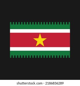 Suriname Flag Vector. National Flag
