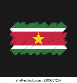 Suriname Flag Vector. National Flag