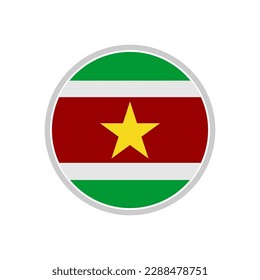 Suriname flags icon set, Suriname independence day icon set vector sign symbol