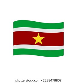 Suriname flags icon set, Suriname independence day icon set vector sign symbol