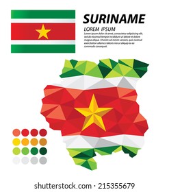 Suriname geometric concept design