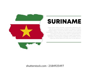 Suriname independence day background banner poster for national celebration on November 25 th.