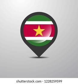 Suriname Map Pin