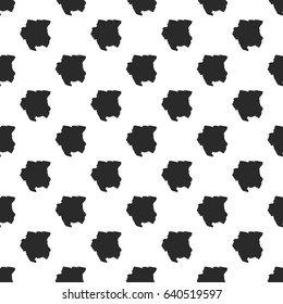 Suriname map seamless pattern, isolated on white background. Vector illustration, easy to edit.