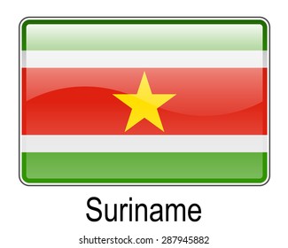bandera oficial del estado de suriname