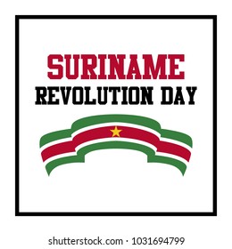 Suriname Revolution Day Illustration