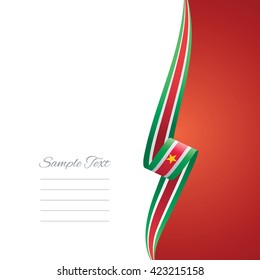 Suriname right side brochure cover vector