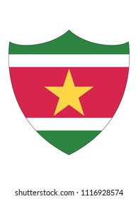 Suriname Shield Flag
