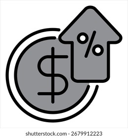 Ilustración de icono único gris excedente