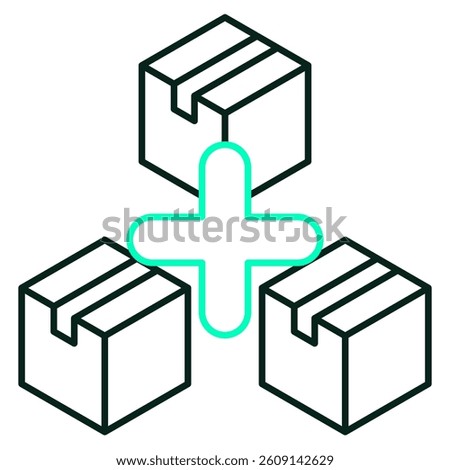 Surplus icon visualized simply Dual Line style.