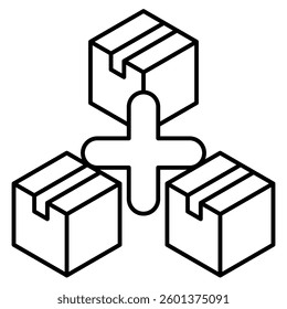 Surplus icon visualized simply Line style.