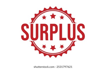 Surplus rubber stamp on white background. Surplus Stamp.
