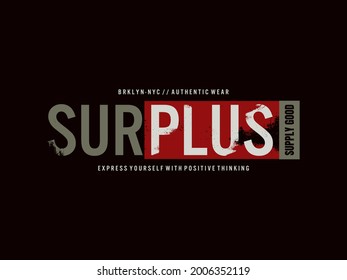 surplus typography for print t-shirt and other uses.
