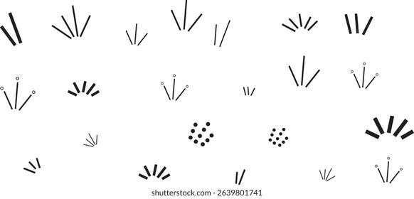 Surprise and Attention Concept Icons – Monochrome Vector Set, vector  illustration of grass, attention, surprise, contemplation, decoration, and understanding. Ideal for business presentations