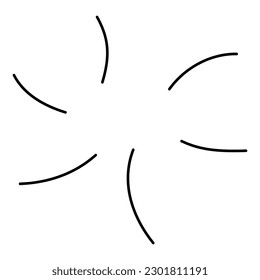 surprise black line hand drawn 