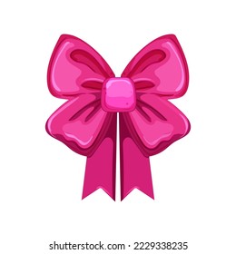 surprise bow ribbon cartoon. surprise bow ribbon sign. isolated symbol vector illustration