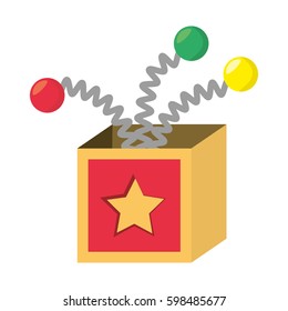 surprise box april fools vector illustration eps 10