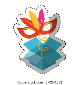 surprise box fools day vector illustration design