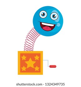 surprise box with happy fool face