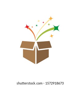 Surprise Box Icon Design Template Vector Isolated Illustration