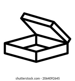 Surprise box icon. Outline surprise box vector icon for web design isolated on white background