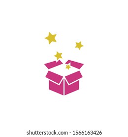 Surprise box icon. Vector illustration can be used for topics surprise, parcel, gift, celebration, anniversary