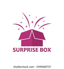 Surprise box logo template design