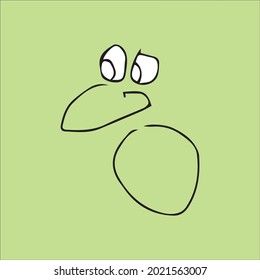 Surprise Concept Drawing Surprised Face Stock Vector (Royalty Free ...