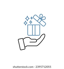 surprise concept line icon. Simple element illustration. surprise concept outline symbol design.