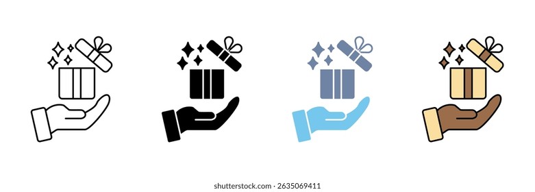 SURPRISE concept line icon. Simple element illustration.