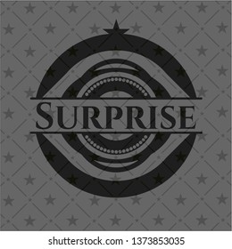 Surprise dark icon or emblem