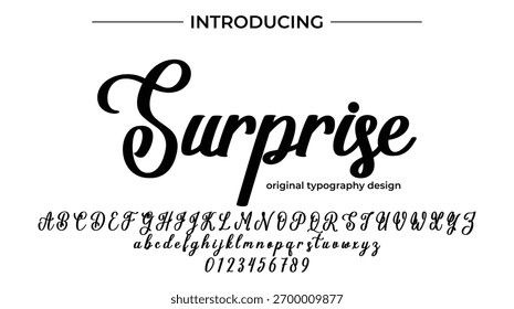 Surprise - Elegant Script Font for Smooth Handwritten Design and Creative Typography