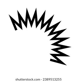 Surprise emphasis silhouette icon. Reaction icon. Vector.