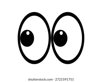 Ícone de olho surpresa. Design vetorial do olho. Olho de consciência, vetor ícone olho fundo branco. Ilustração vetorial.
