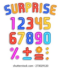 Surprise font 3d, part 2/2 Numbers