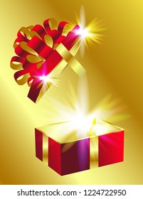 Surprise gift box banner