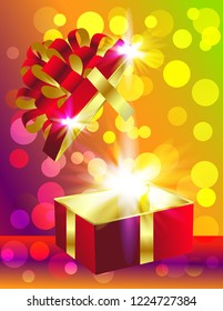Surprise gift box banner