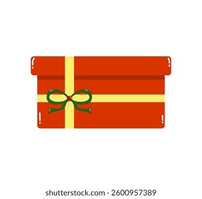 Surprise Gift Box Illustration. Flat Style Vector